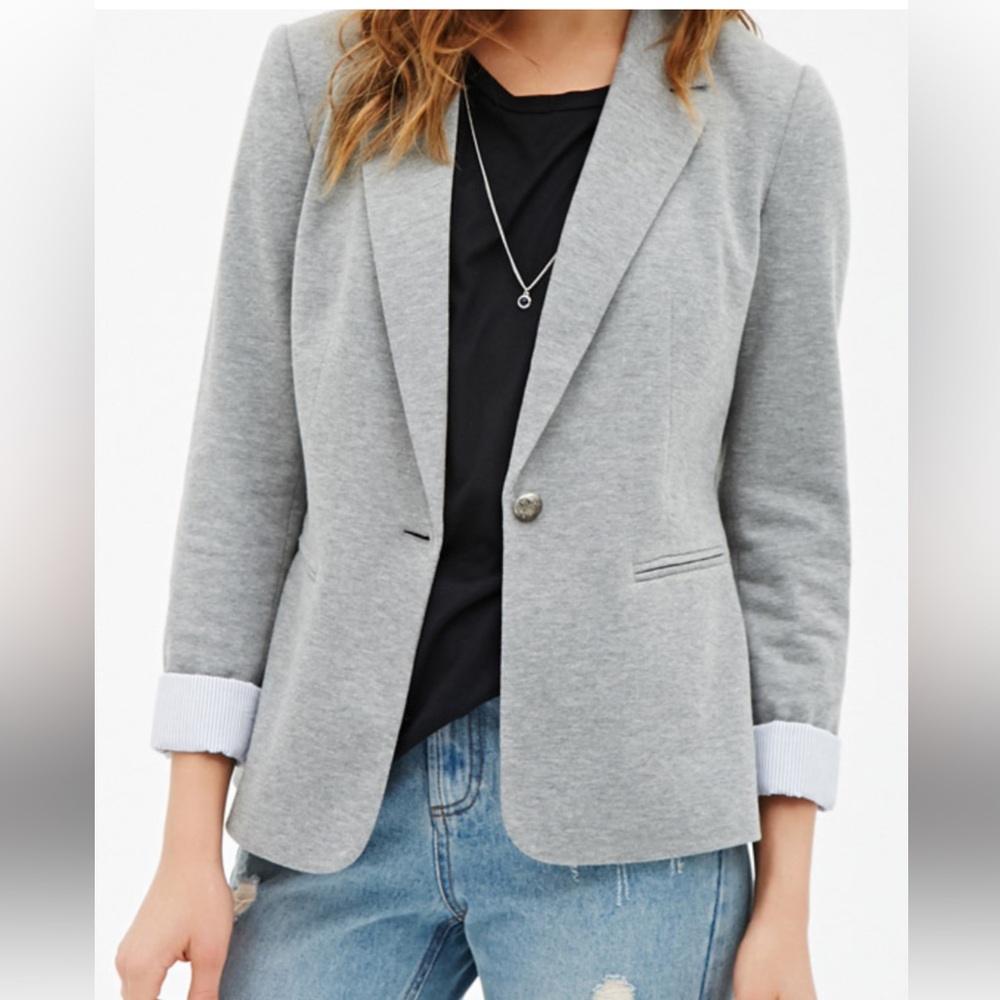 Forever 21 Light Gray Blazer